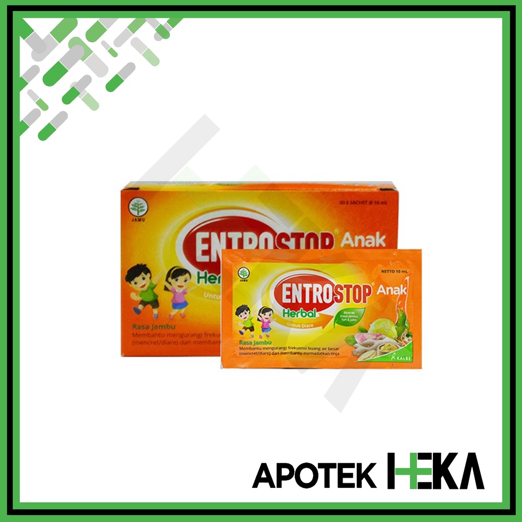 Entrostop Herbal Anak 10ml Box 6 Sachet - Obat Diare (SEMARANG)