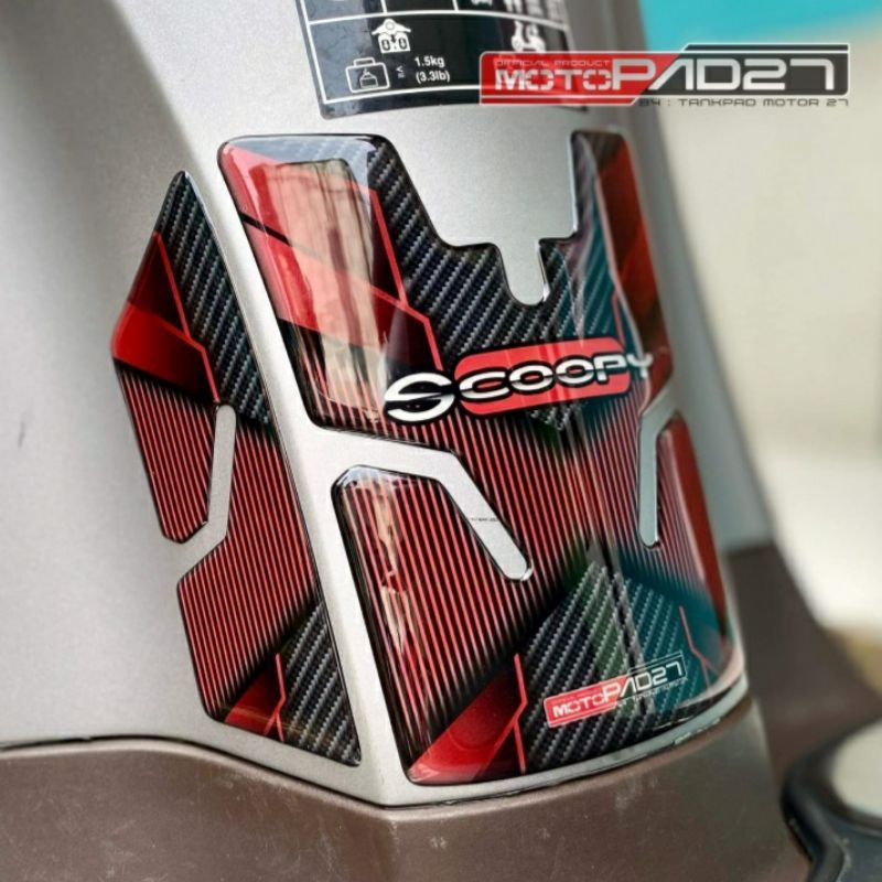 Stiker New Scoopy Stiker timbul Premium Deckpad tankpad Honda New Scoopy 2020 2021 2022