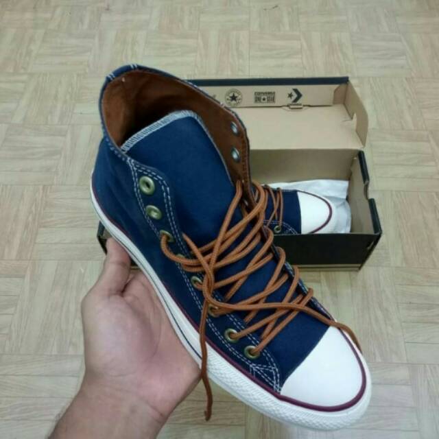 Sepatu Converse CT Classic High Tinggi Premium Import Vietnam Navy Kado Hadiah Pria Wanita Murah