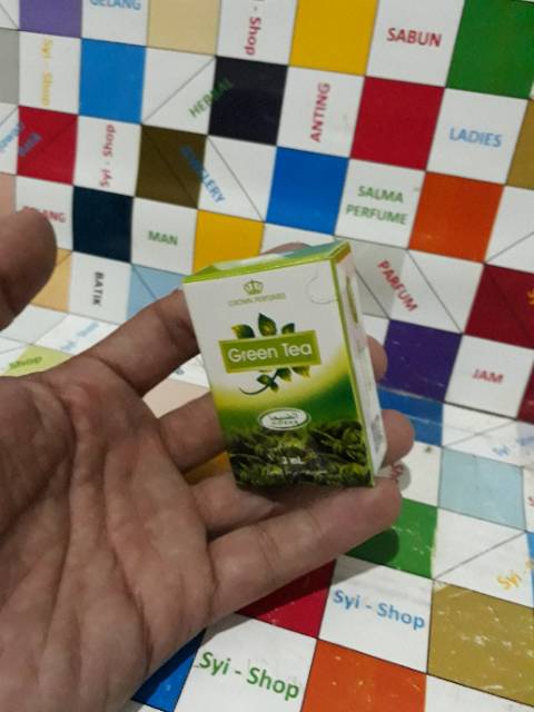 Parfum GREEN TEA Roll On Non Alkohol 3 ml DOBHA