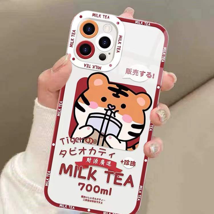 Soft Case Silikon TPU Transparan Motif Harimau Untuk Iphone 13 Pro Max 12 11 XS XR X 8 7 6 Plus Mini SE 2020