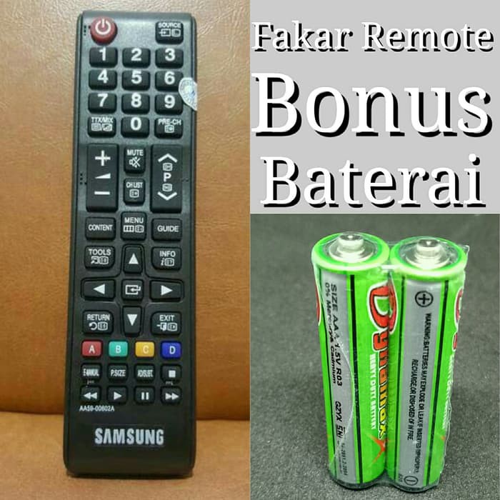 Remot/Remote Tv Samsung untuk Lcd/Led/smart tv/flat/tabung/plasma - Hitam