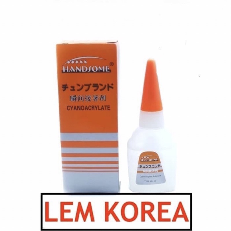 

Lem korea Handsome HS-10 Lem Serbaguna Lem Kayu/ Lem Cair/ Lem Keramik/ Lem Kulit