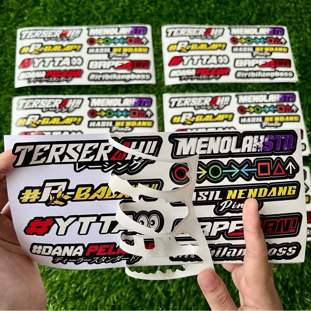 Sticker Print cutt Stiker racing Pack stiker motor Stiker Variasi