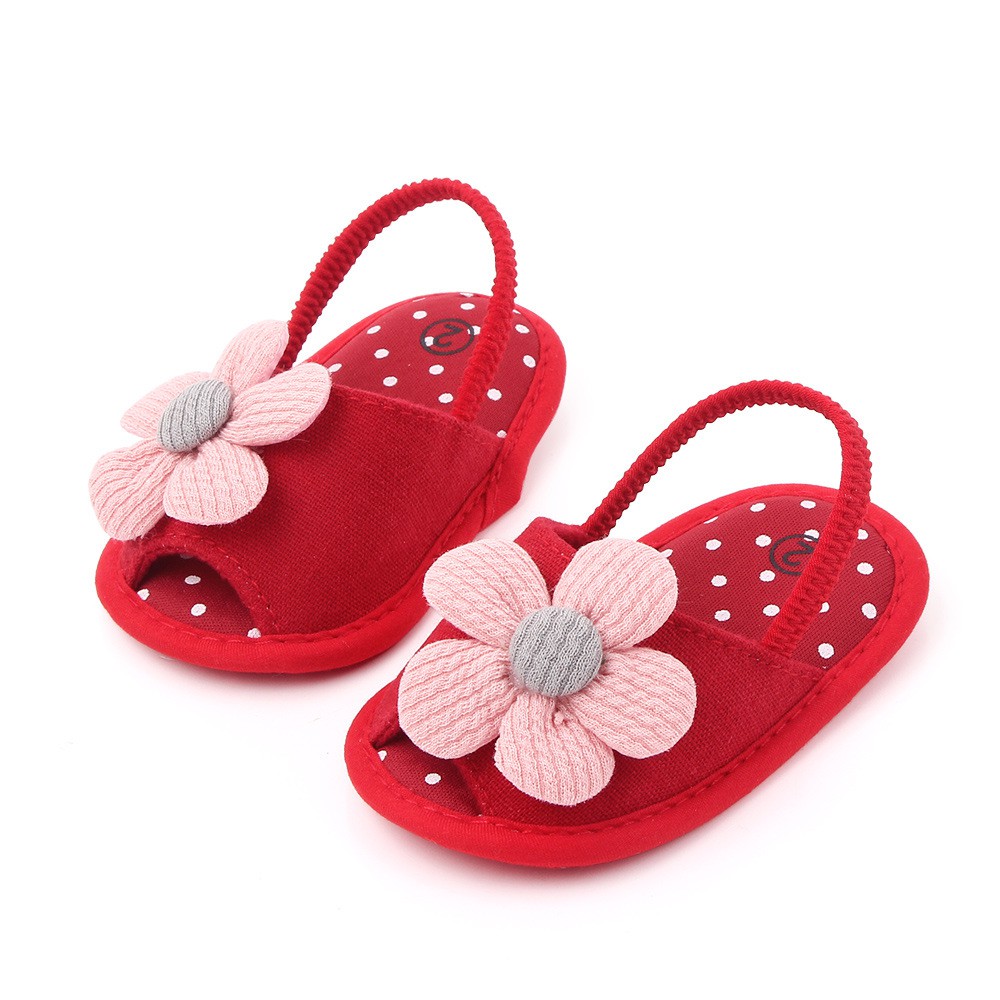 babyfit prewalker anak sandal KNITTY FLOWER sandal anak bayi dengan tali belakang karet mb-0717r