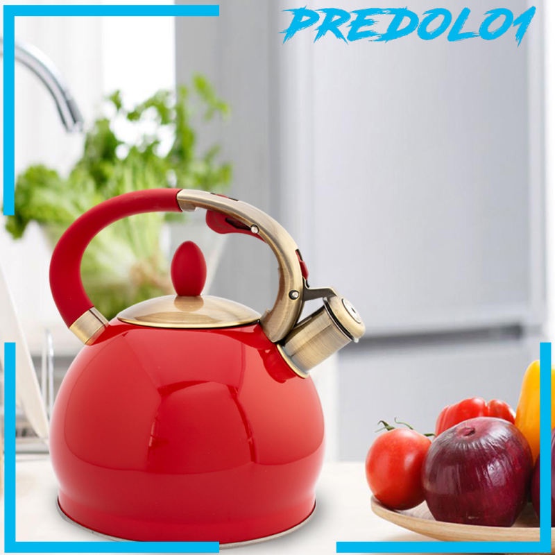 [PREDOLO1] Stainless Steel Whistling Tea Kettle Hiking Cookware Teapot