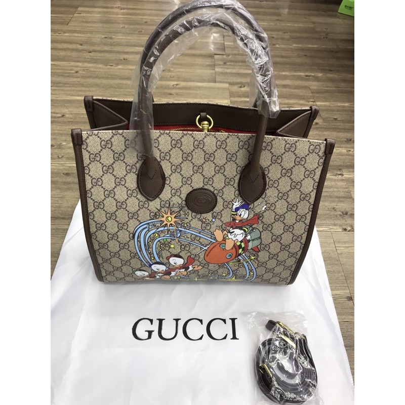 gucci x donald duck tote bag premium