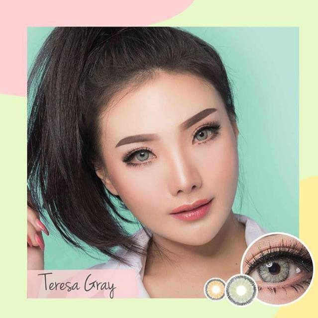 Softlens TERESA GRAY Dream Color 1 / Soflen Teresa Dreamcolor / Softlens Dreamcolor Kemasan Botol Kaca