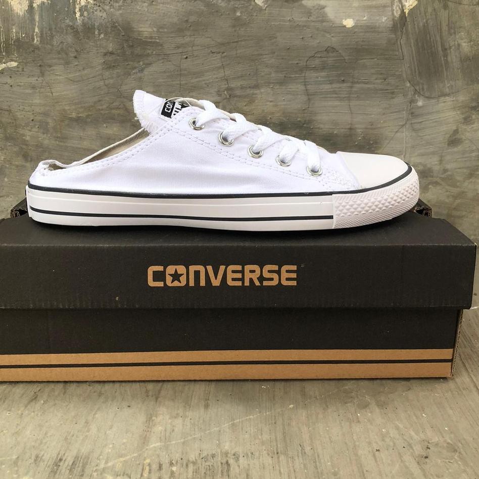 {BJR.18Ap21ᵀ} SEPATU CONVERSE ALLSTAR BUSTONG SLIP ON CONVESE SLOP KANVAS ASLI 100%