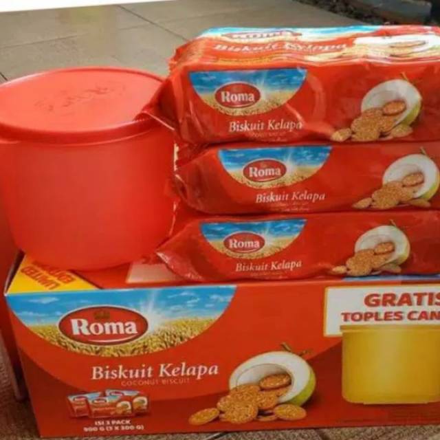 

Roma biskuit Kelapa isi 3 pack 900gr (3x300gr)