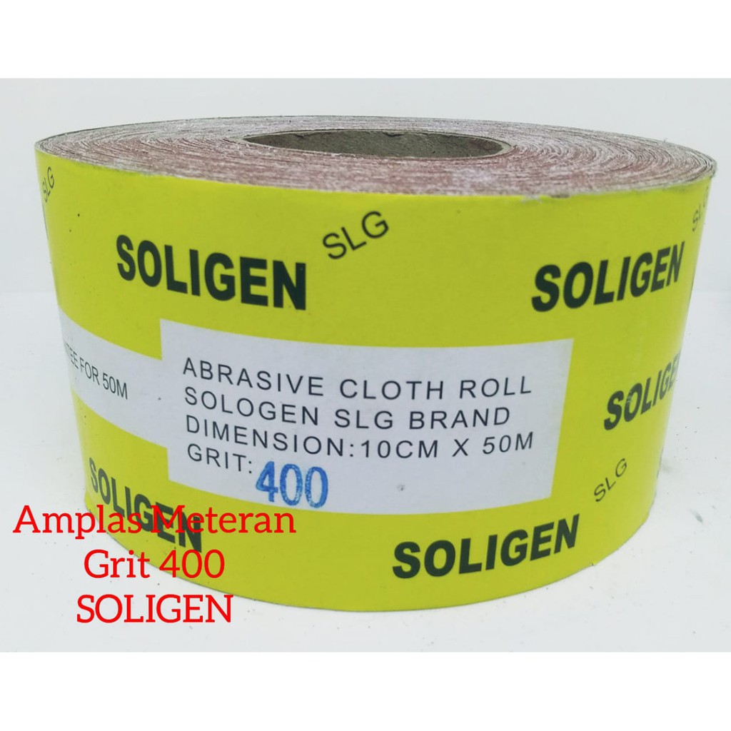 Jual Amplas Meteran Roll Grit Soligen Harga Per M Shopee Indonesia