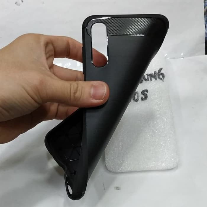 SAMSUNG A50S karet softcase ipaky silikon karet hitam mantap