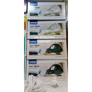 KRIS Setrika Trylon Plate 350w Lapisan Anti Lengket/Dry Iron/Setlika