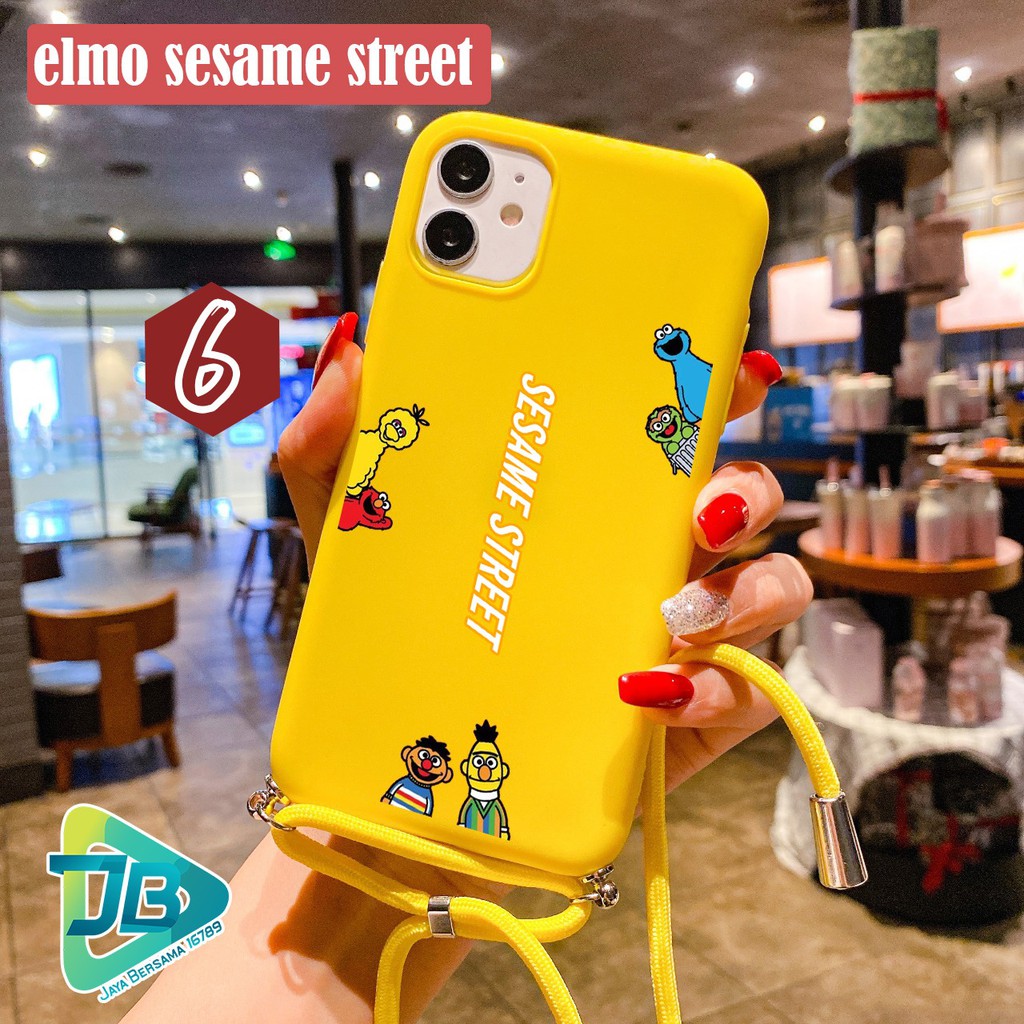 SOFTCASE SLINGCASE TALI LANYARD CANDY ELMO OPPO VIVO XIAOMI SAMSUNG REALME IPHONE ALL TYPE JB4655