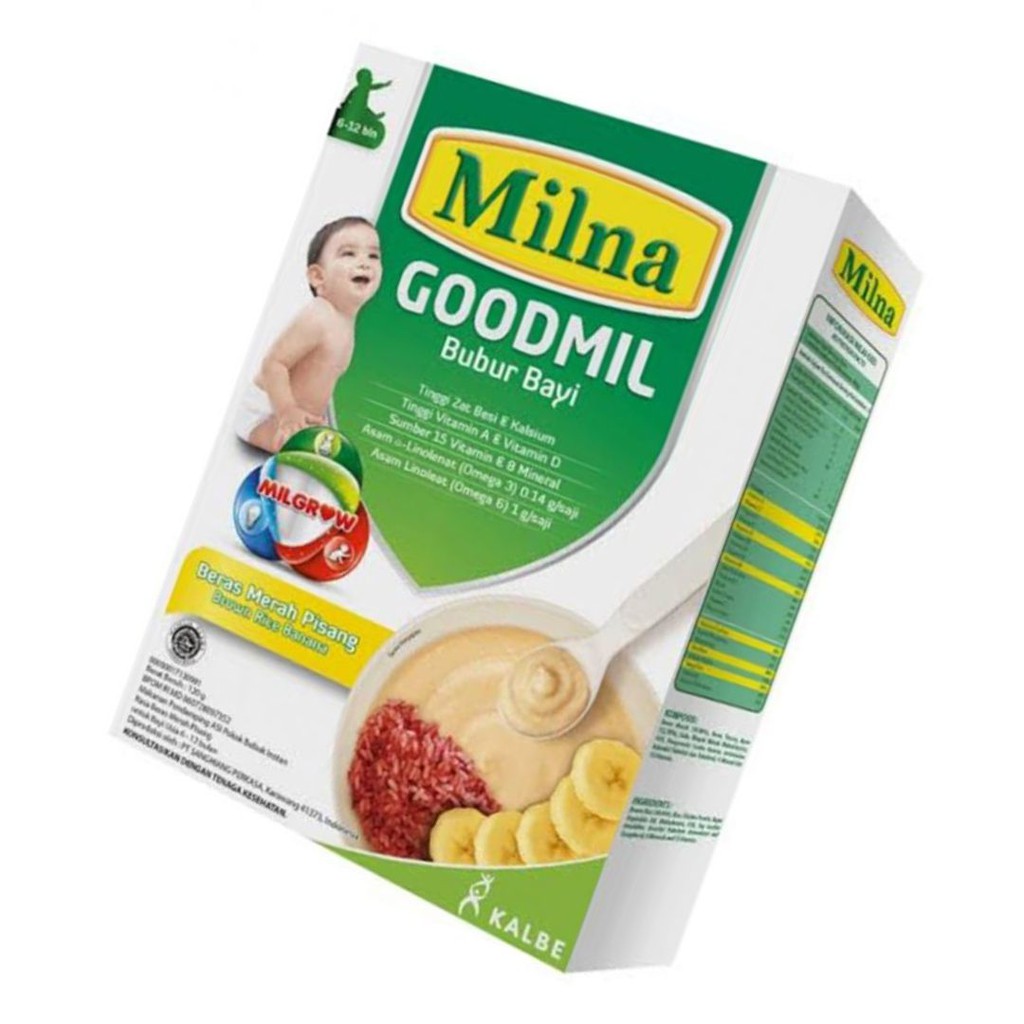 Milna Goodmil Beras Merah Pisang 120gr 6+