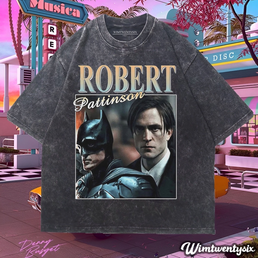 t-shirt oversized | kaos oversize | kaos washing | kaos anime robert pattinson homage | batman actio
