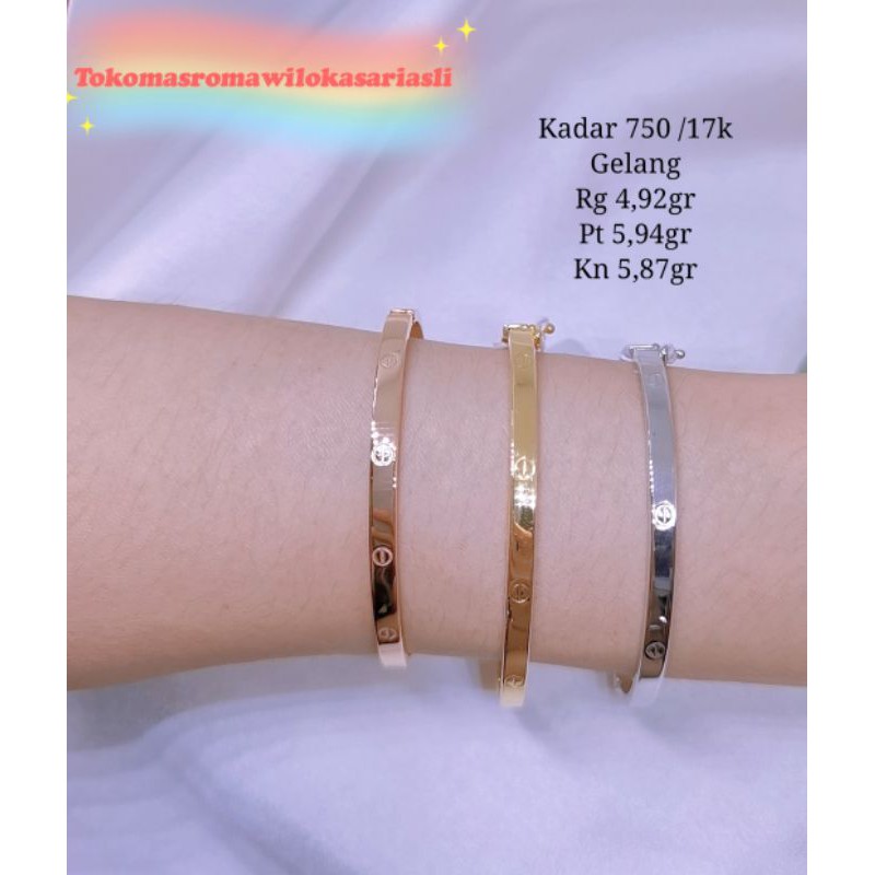 Gelang Cartier Emas Asli Gram An UBS