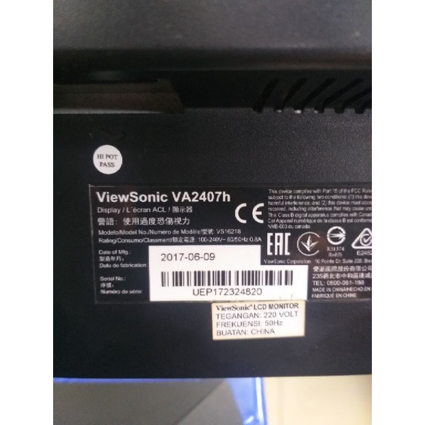 LED VIEWSONIC 24IN VGA HDMI FULL HD