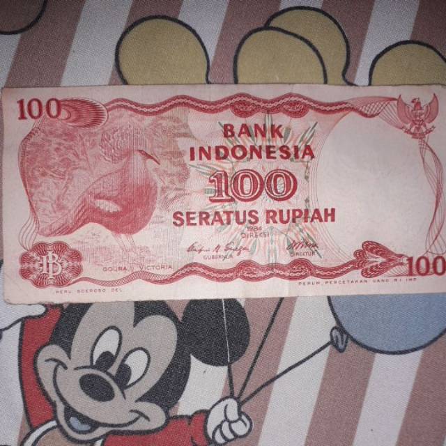 uang kuno 100 rupiah tahun 1984