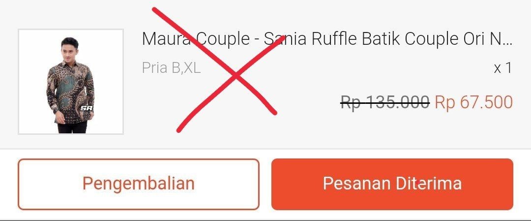 Kemeja Batik Pria Modern Lengan Panjang Casual Modis Slim Fit Trendy Masa Kini Ol 162