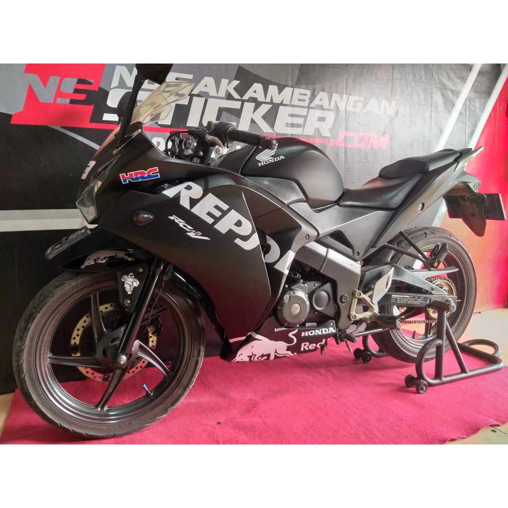 Stiker CBR CBU THAILAND REPSOL HITAM