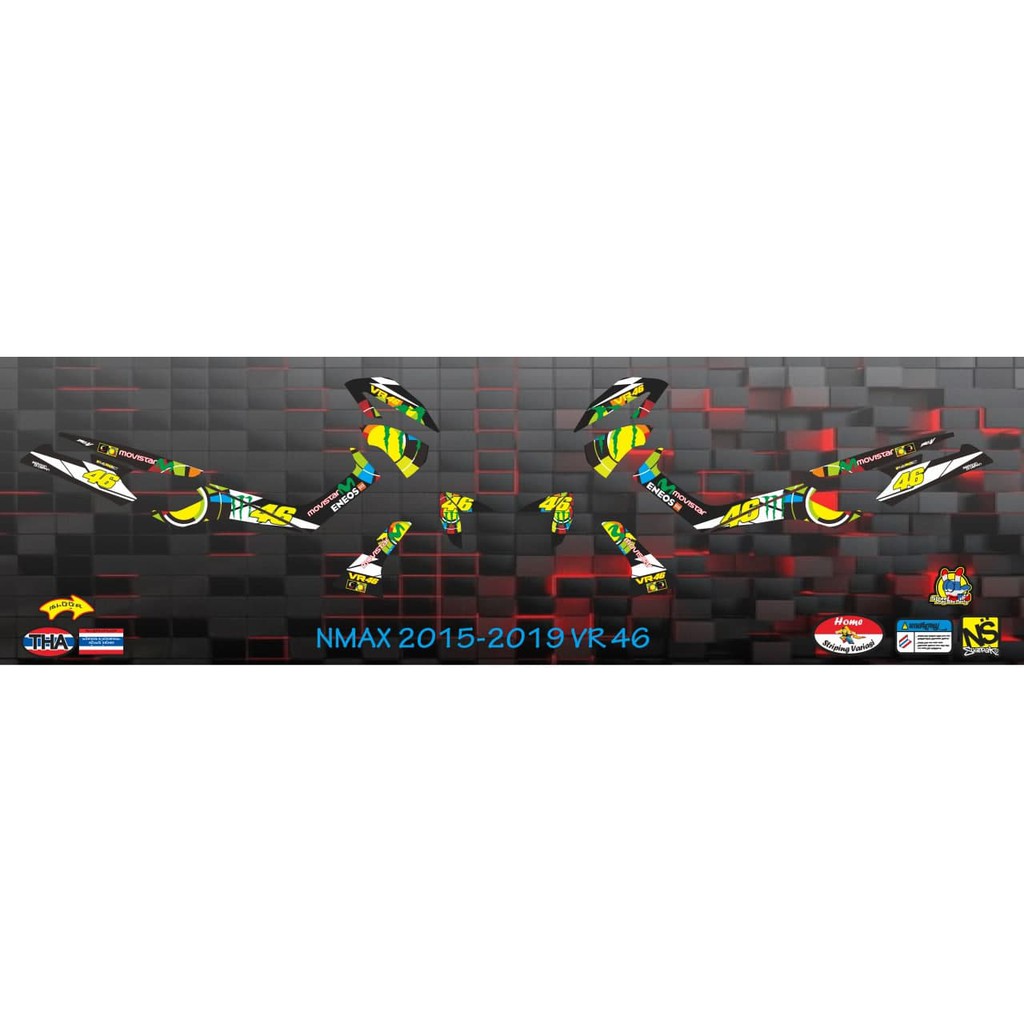 striping stiker decal nmax VR 46