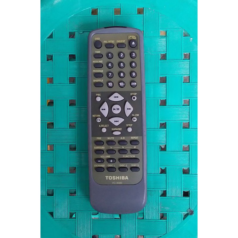 REMOTE TV TOSHIBA SERI VC-3000 ORIGINAL