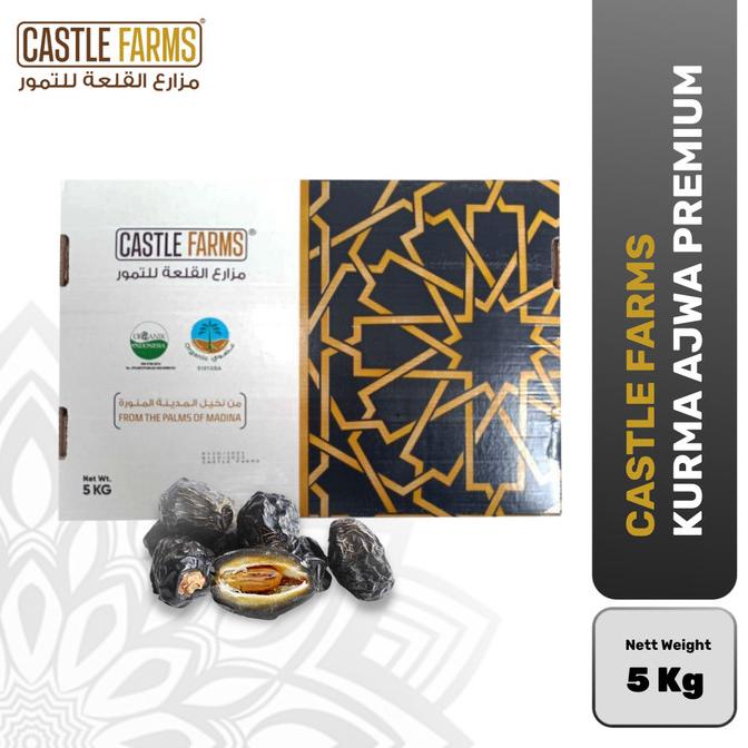 

Castle Farms Kurma Ajwa Premium 5Kg Kemasan Dus Pwjp_Qy14Z