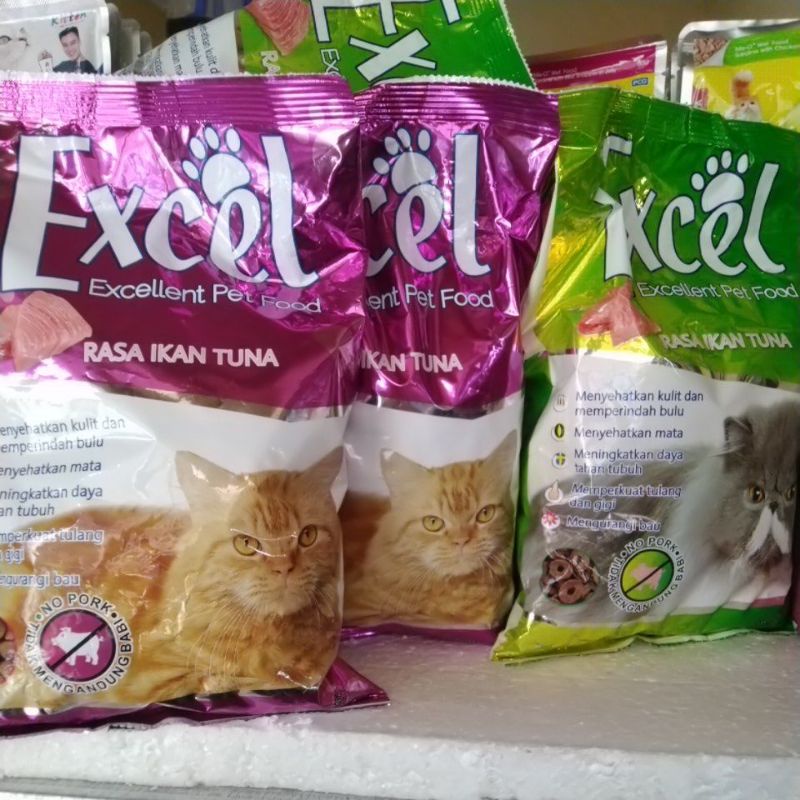 Excel Rasa Tuna bentuk Donut/Ikan 500 Gram- Makanan Kucing Murah