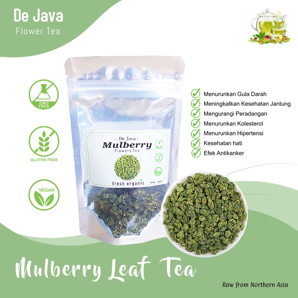 

Mulberry Leaf Tea Teh Daun Murbei 10 - 50 gram