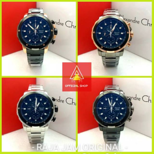 JAM ALEXANDRE CHRISTIE 6528 AC 6528 ARLOJI PRIA ORIGINAL 100% GARANSI RESMI