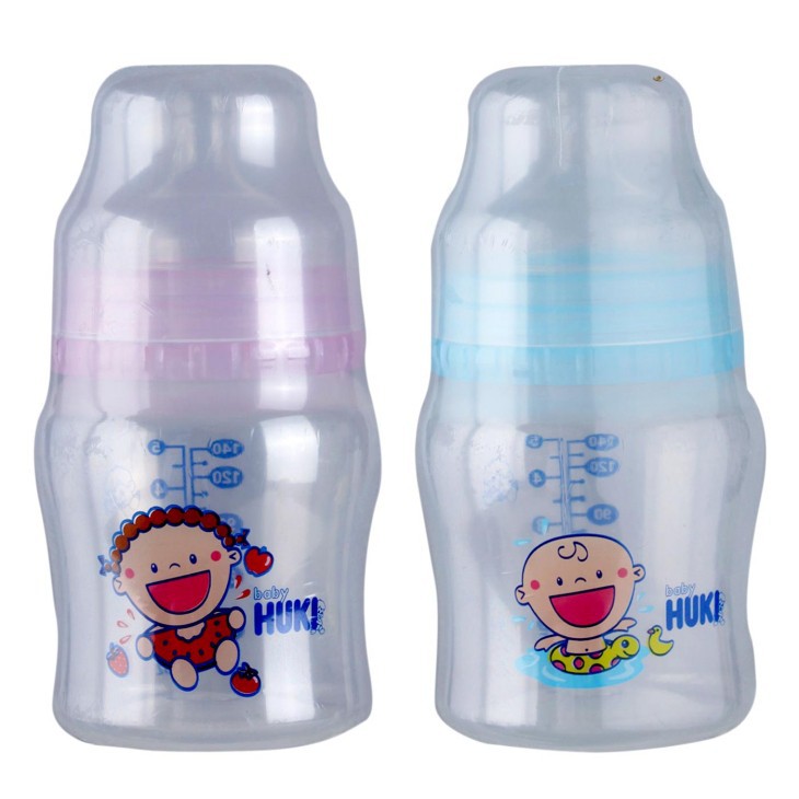 Huki Polypropylene Wide Neck Bottle With Silicone Nipple