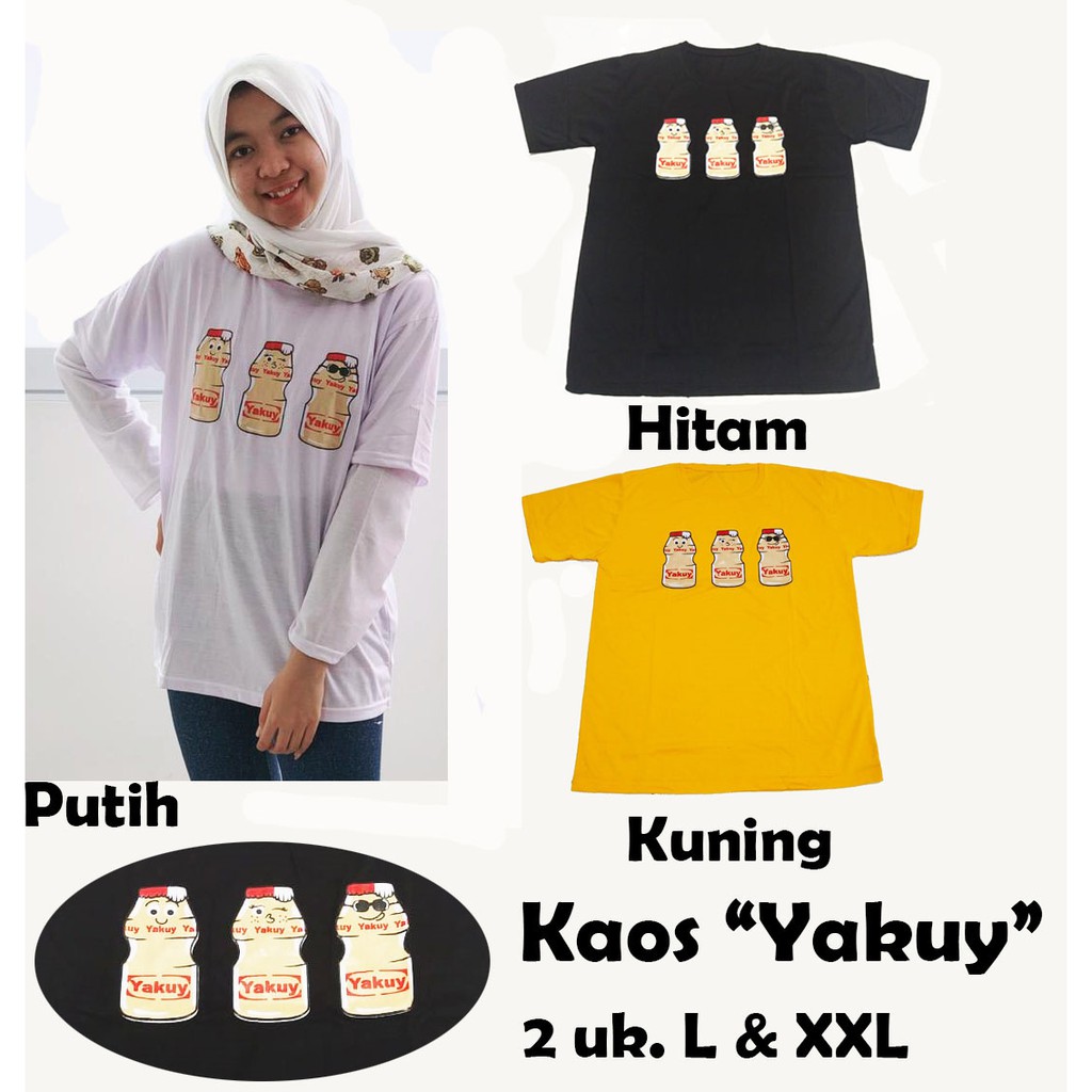 Kaos Oblong Lengan Pendek Gambar &quot;Yakuy&quot;