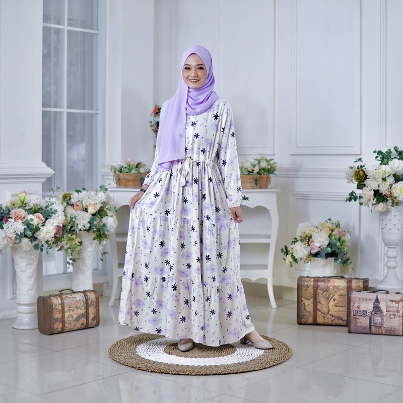GAMIS COUPLE IBU DAN ANAK GAMIS LILAC GAMIS AMORA