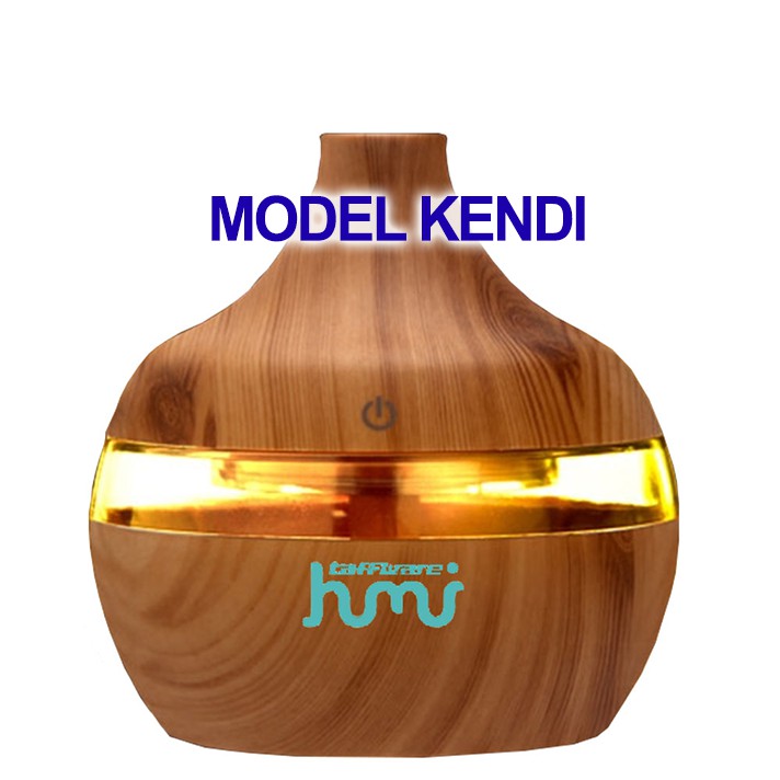 HUMIDIFIER Diffuser Aromaterapi Motif Kayu Alat Pengharum Ruangan Anti Stres Free Essential Oil-4