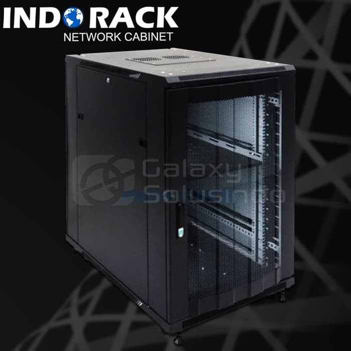 INDORACK RAK SERVER CLOSE RACK 20U Depth 900MM Glass Door IR9020