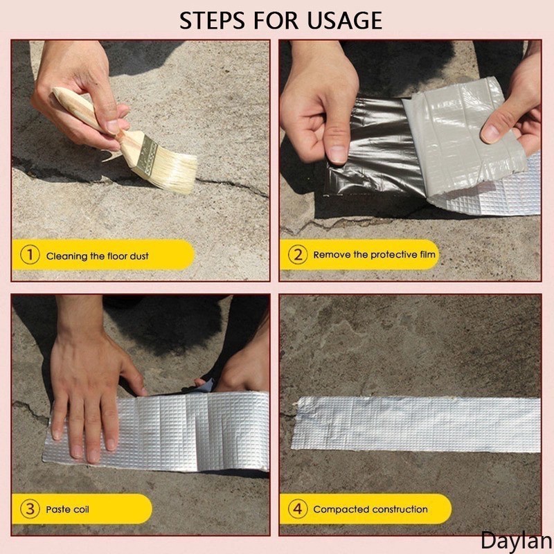 MH - Lakban Aluminium Foil Anti Bocor Atap Waterproof Anti Panas dan Air