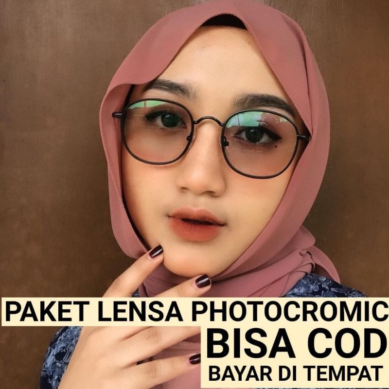 Paket Kacamata lensa photocromic minus anti radiasi|radiasi kacamata blue-ray anti radiasi