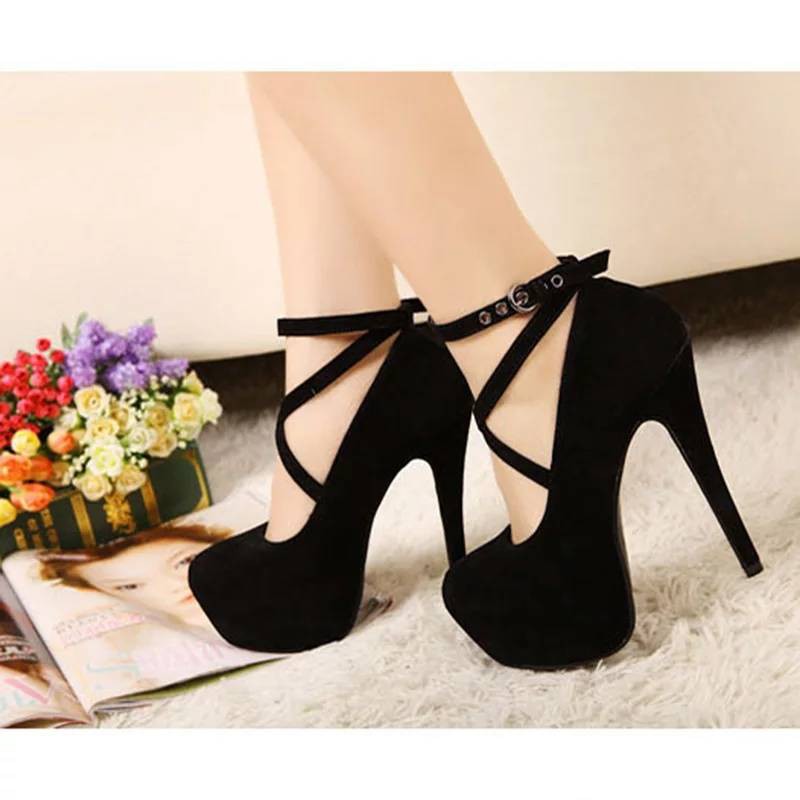 ZPT-sepatu high heels silang wanita HB-09