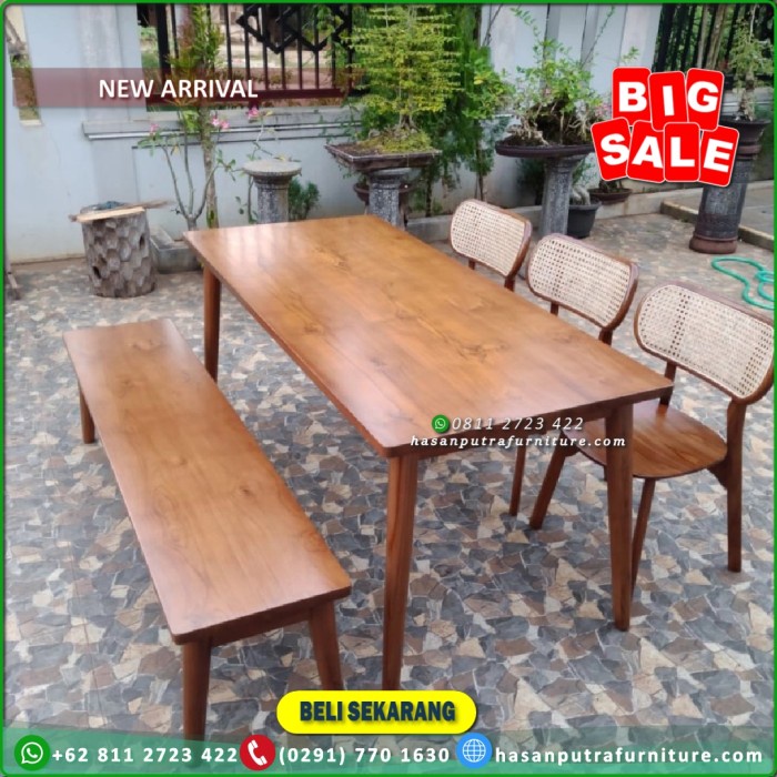 Meja Makan Jati Meja Makan Jati Meja Makan Jati Kursi Bench Jati
