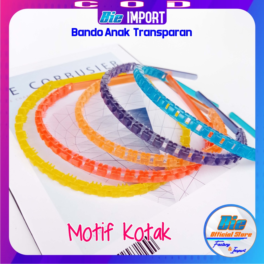 Bando Anak Transparan Karakter Impor Best Seller