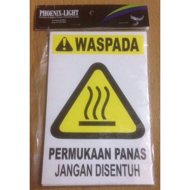 

Sticker Waspada Permukaan Panas 10x20cm