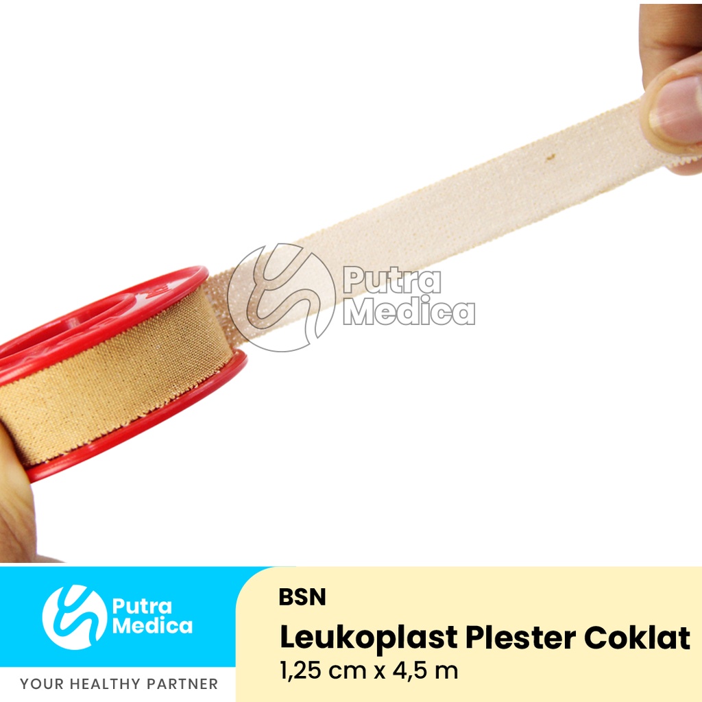 BSN Leukoplast Plester Coklat Roll 1,25cm x 4,5m / Plaster Perekat Penutup Luka