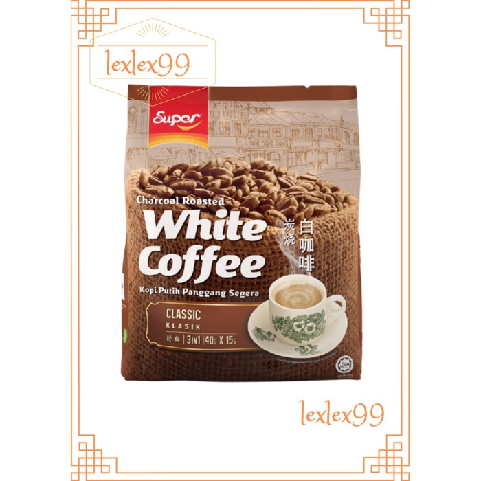 

Super White Coffee Classic / Charcoal Roasted Coffee 3in1 600gr