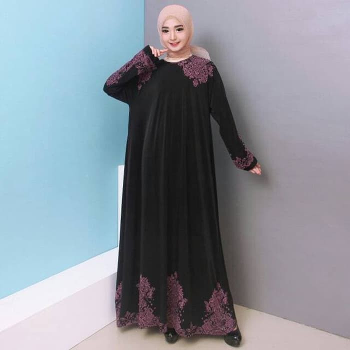 Baju Gamis Wanita Jersey Jumbo Ukuran 4L