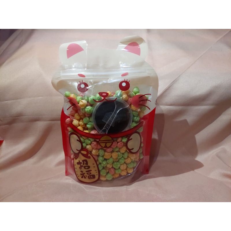 Nyamnyam coklat kemasan lucu nyam nyam pouch karakter rice crispy nyamnyam box