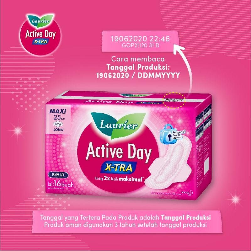 Laurier Active Day X-TRA DAY COOL/ PEMBALUT WANITA