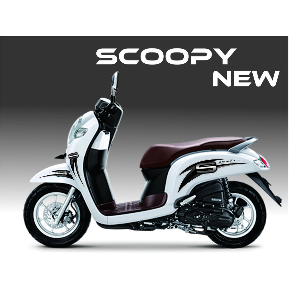 VARIASI STIKER MOTOR ALL HONDA NEW SCOOPY VARIASI STILE NGO TRIBAL STRIPING SCOOPY