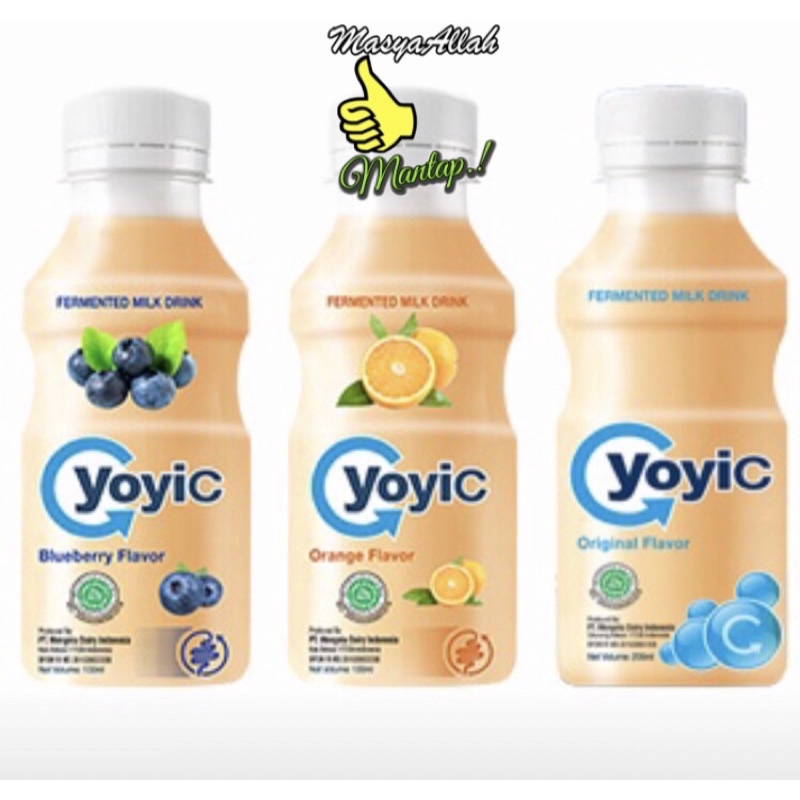 YoyiC susu fermentasi 130ml 1pack (isi 12pcs) ada 3 variant rasa