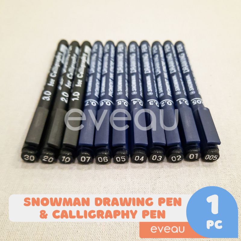 

Snowman Drawing Pen FT700 0.05 - 0.8 dan Calligraphy Pen 1.0 - 3.0 Satuan Pena Gambar Spidol Outline